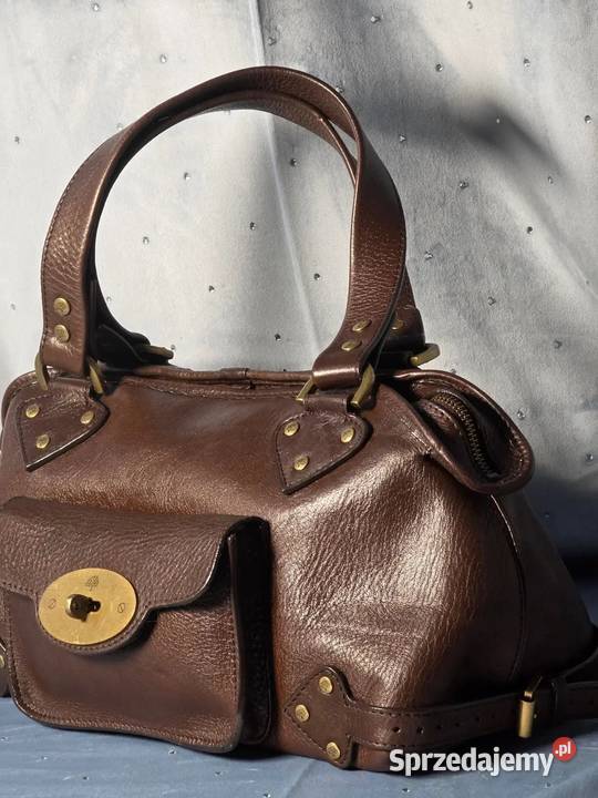 Torebka Mulberry Vintage Skórzana 100 Oryginał 36cm Warszawa