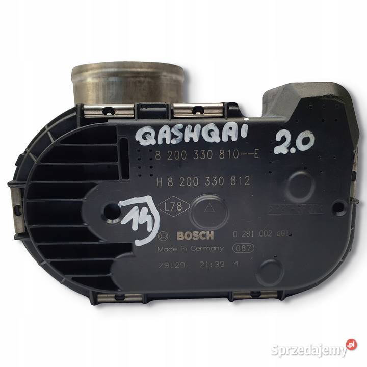 PRZEPUSTNICA Nissan Qashqai 20 DCI 8200330810E Przepustnice Chełm sprzedam