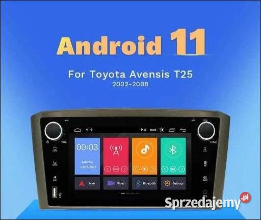 Radio android 12 Toyota Avensis T25 wifi gps