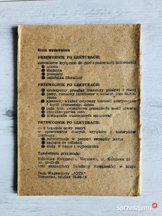 Adma Mickiewicz Poezja opracowanie Przewodnik literaturoznawstwo Łódź sprzedam