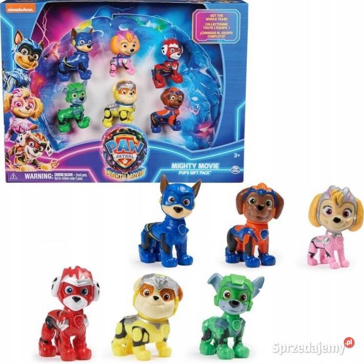 PSI PATROL MIGHTY MOVIE FILM ZESTAW 6 FIGUREK wielkopolskie Poznań