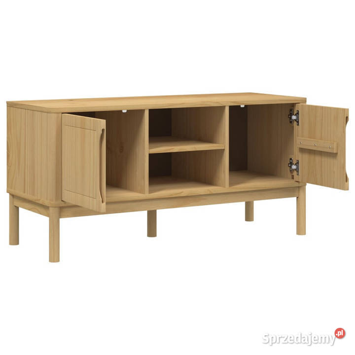 Szafka RTV FLORO woskowy brąz 114x43x55 drewno mazowieckie Warszawa