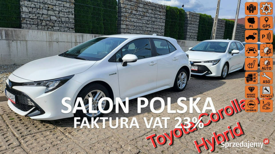 Toyota Corolla 20r Salon Polska 1.8 HYBRID Gwarancja Wersja COMFORT z PAKI…