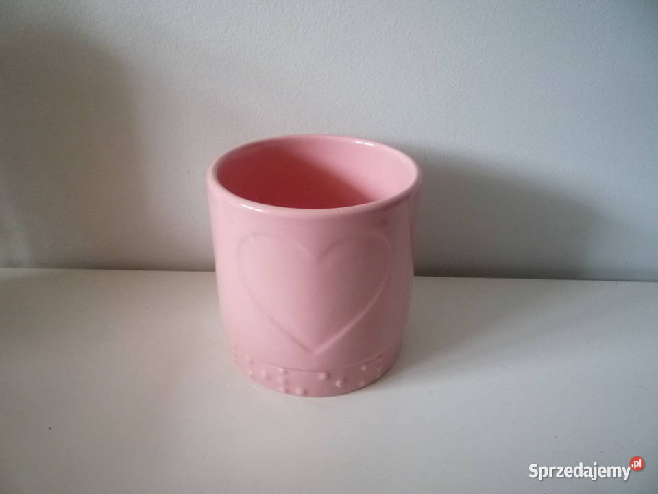 Doniczka różowa osłonka ceramiczna na hiacynt Szczecin