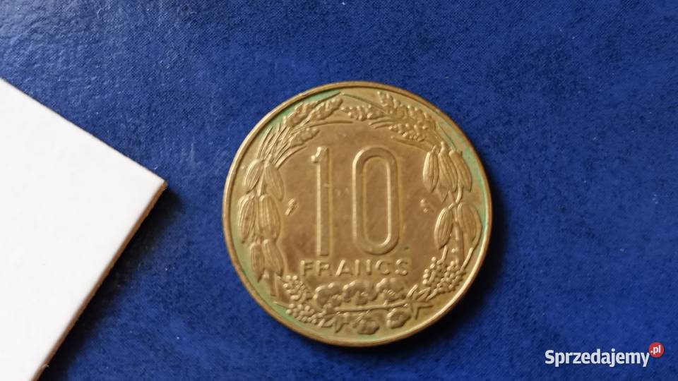 Stare monety 10 frank 1965 Afryka Równikowa Lesko