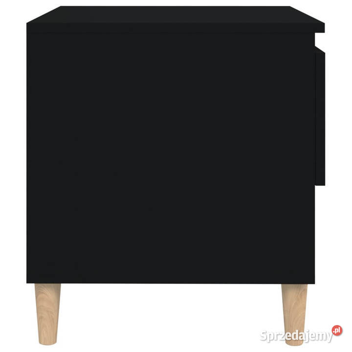Szafka nocna czarna 50x46x50 materiał Nocne Warszawa
