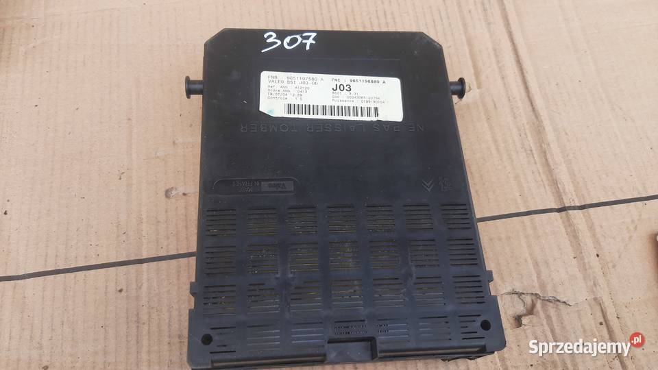 sterownik skrzynka BSI peugeot 307 9651196880 A dolnośląskie Dębno