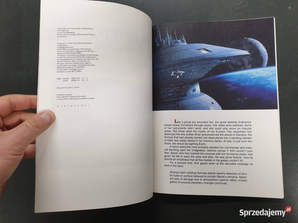 Star Trek III The Search For Spock Storybook fantasy i s-f Komiksy