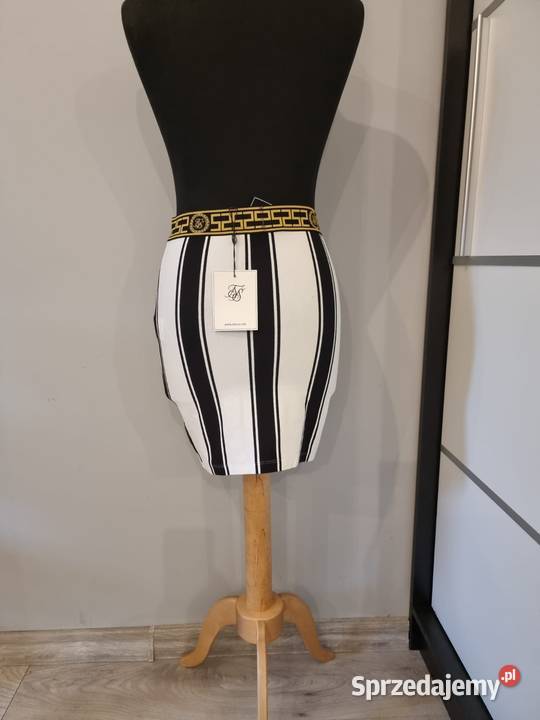 Obcisła spódnica w paski Siksilk M Kraków