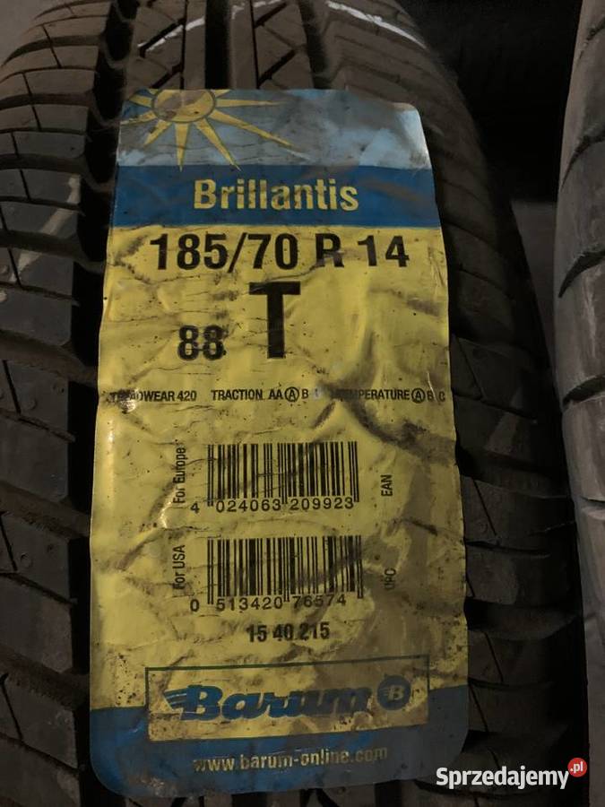 Opona Letnia Barum Brillantis 1857014 88T 2010r 70 Samochodowe