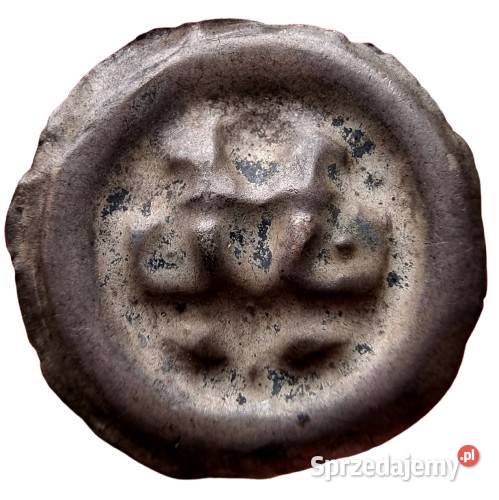 ciekawy brakteat do identyfikacji 041g ładne podkarpackie Nisko