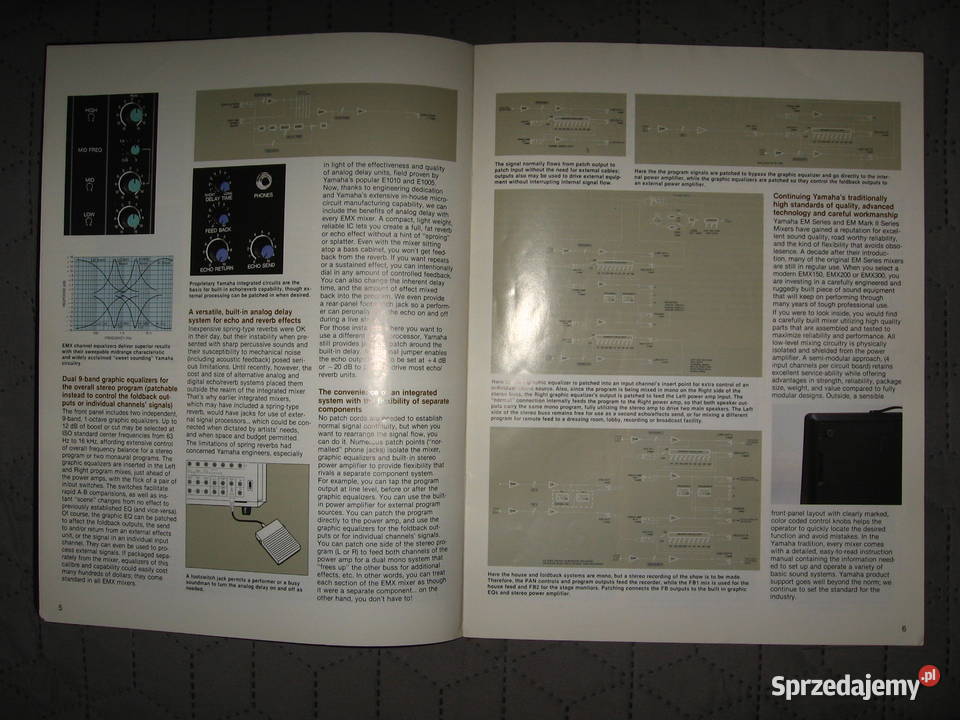 Yamaha EMX Integrated Mixers Series brochure mikserym nagłośnienie Kępice