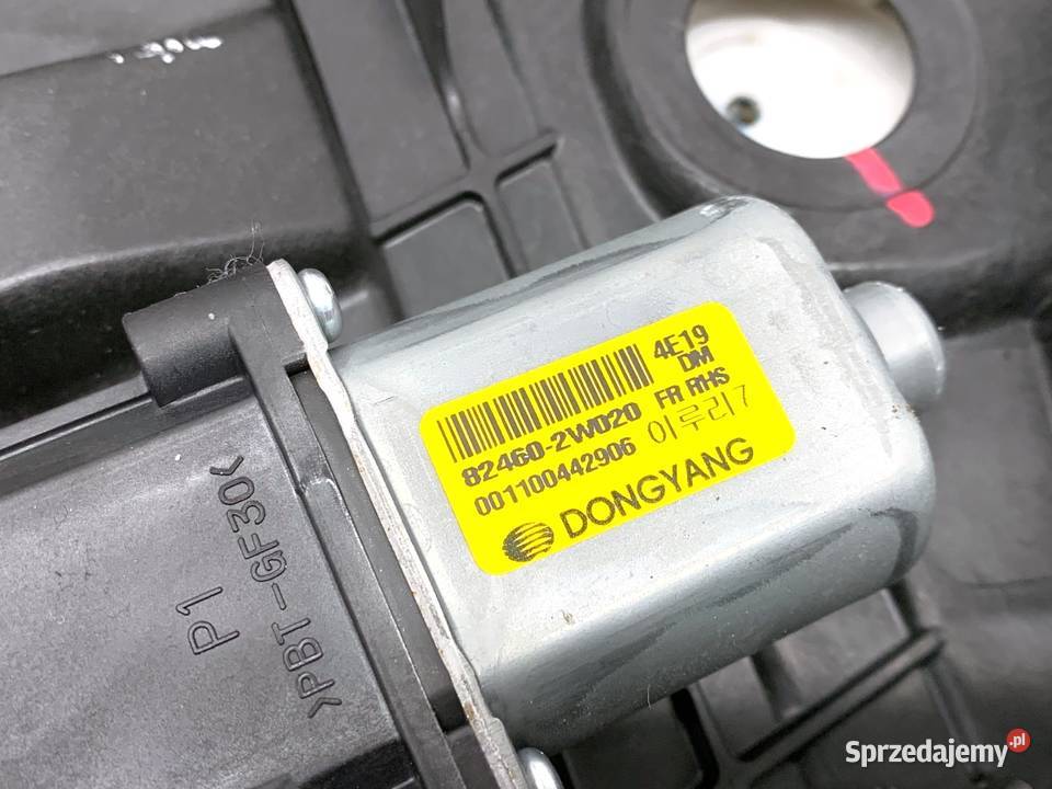 PODNOŚNIK SZYBY PRAWY PRZÓD HYUNDAI SANTA FE III Mechanizmy opuszczania szyb