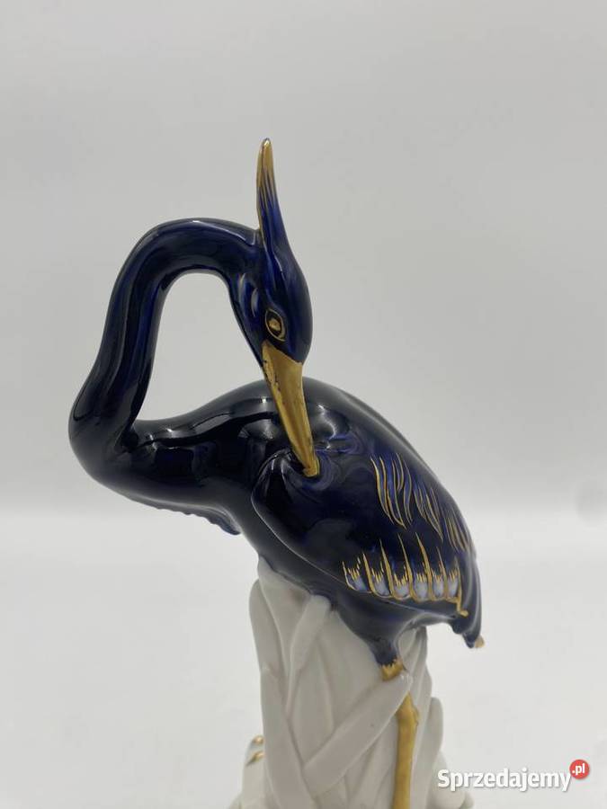 Figurka Czapla 22 AELTESTE VOLKSTEDTER Antyki Poznań