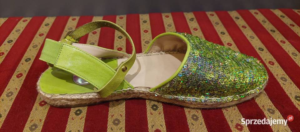 ZIELONE ESPADRYLE RAS 41 skóra sprzedam