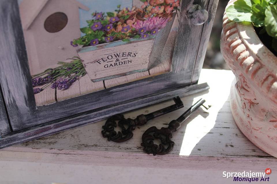 Sielska szafka na klucze shabby chic ogród Jelcz-Laskowice