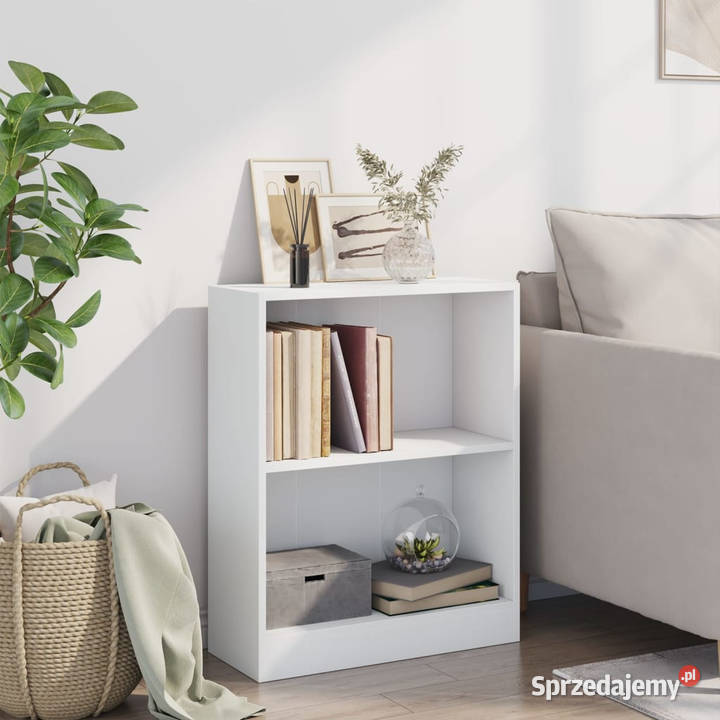 Szafka na książki biała 60x24x76 materiał sprzedam