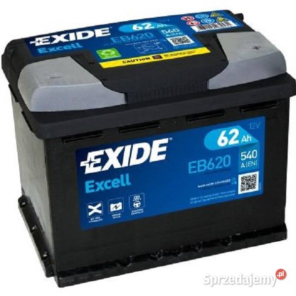 Akumulator Exide Excell 62Ah 540A EN Gdańsk