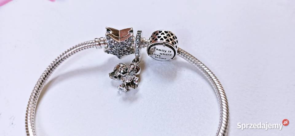 Bransoletka PANDORACharms RodzinaZawieszka srebrne Pozostałe Warszawa