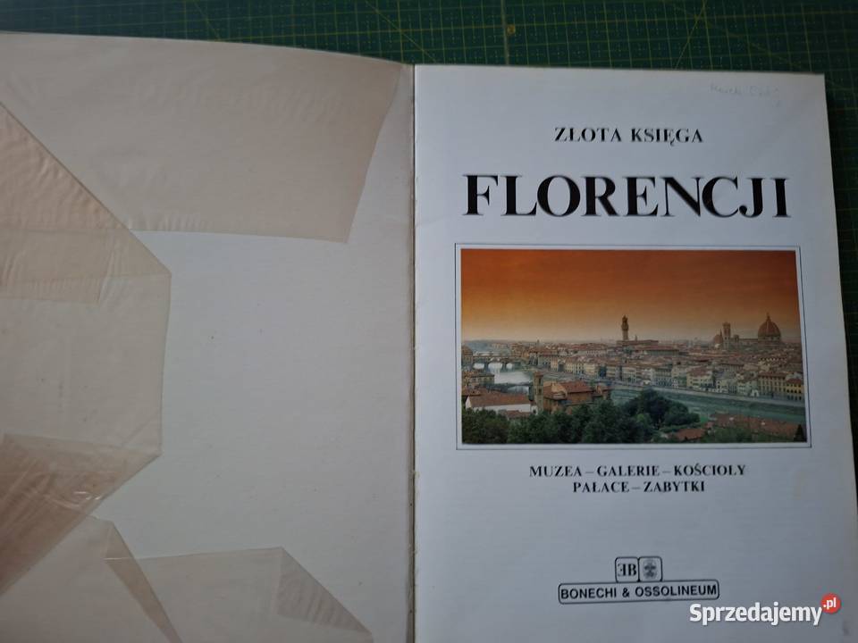Złota księga Florencji Bonechi Ossolineum Kraków