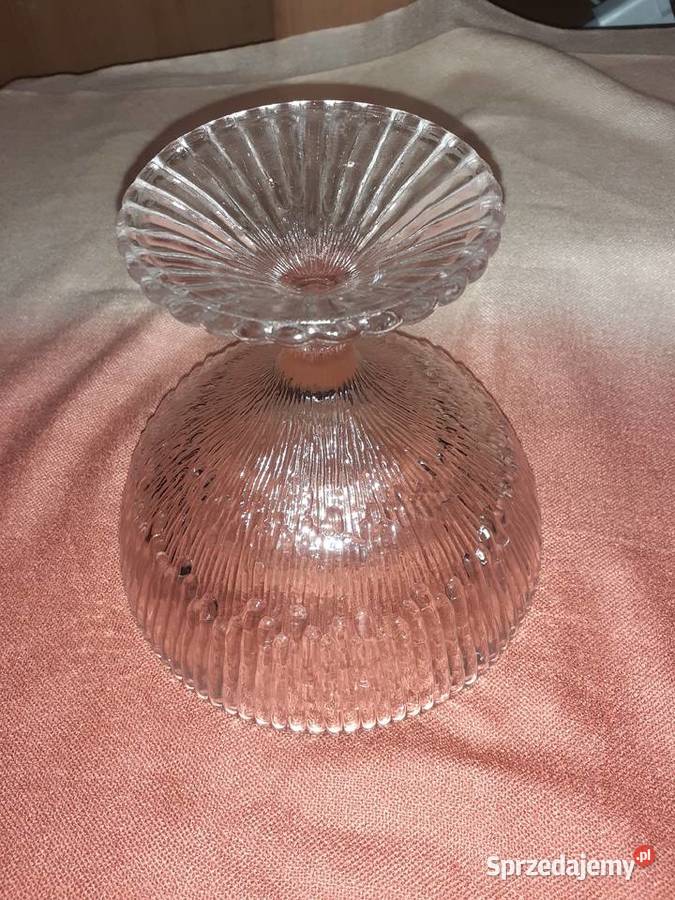 Owocarka Ząbkowice Meduza kolor rozaliowy Porcelana i szkło Sosnowiec