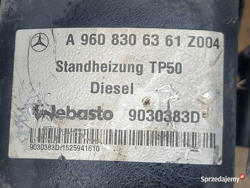 Ogrzewanie postojowe Webasto A9608306361 sprzedam