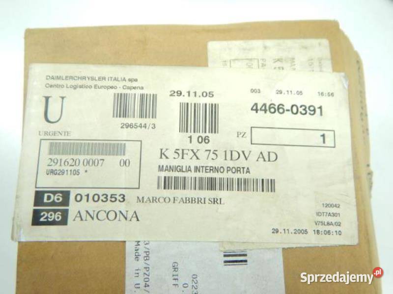 KLAMKA DRZWI LEWY TYŁ JEEP GRAND CHEROKEE 0004 lubelskie