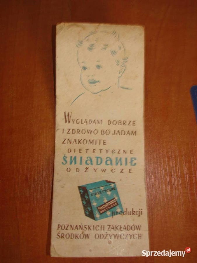 WYGLĄDAM DOBRZE I ZDROWO BO JADAM reklama PRL Pruszcz Gdański