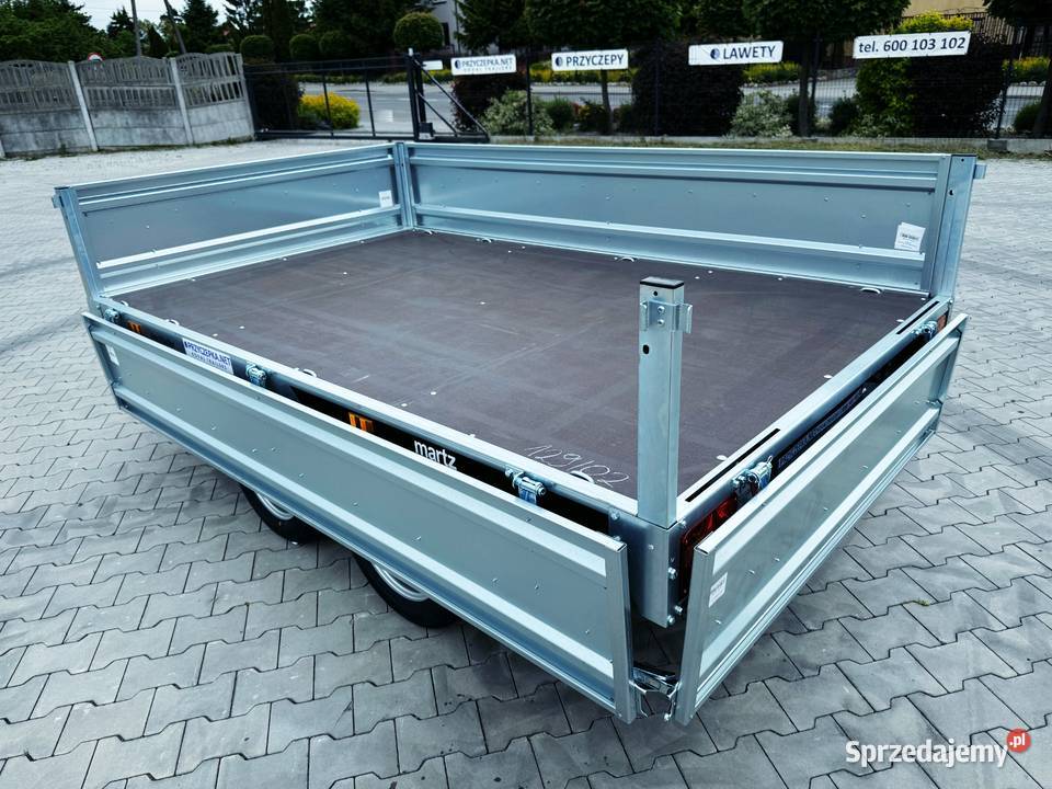 Przyczepa lekka MARTZ HOCHLADER 2502 075T 2w1 burtowe