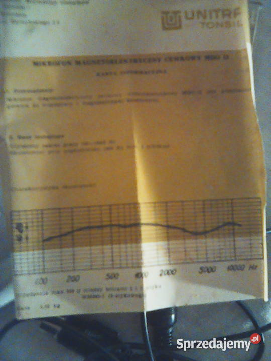 Mikrofon Unitra Tonsil MD012 magnetoelektryczny Piotrków Trybunalski