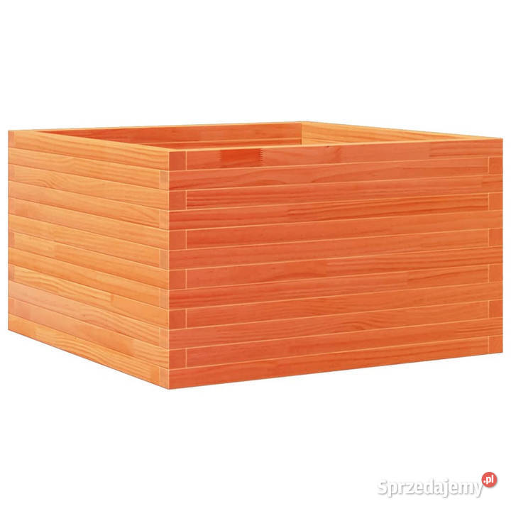 Donica ogrodowa woskowy brąz 80x80x455 drewno Warszawa sprzedam