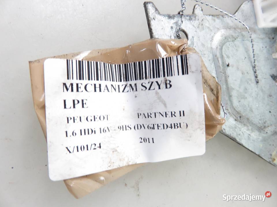 PODNOŚNIK SZYBY LEWY PRZEDNI PEUGEOT PARTNER II małopolskie