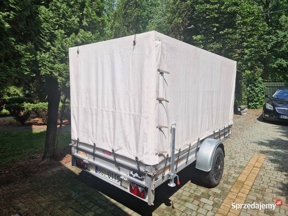 Przyczepa Koch z plandeką dmc 1300 Do samochodów osobowych Siemiatycze