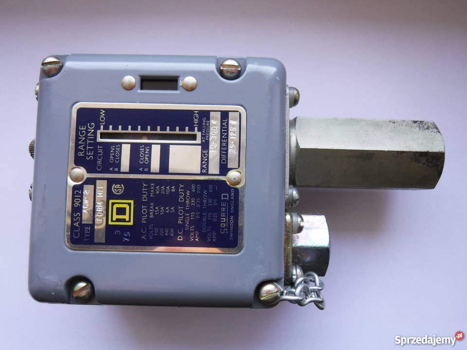 SQUARE D 9012 type ACW2 PRESSURE SWITCH Szydłowiec