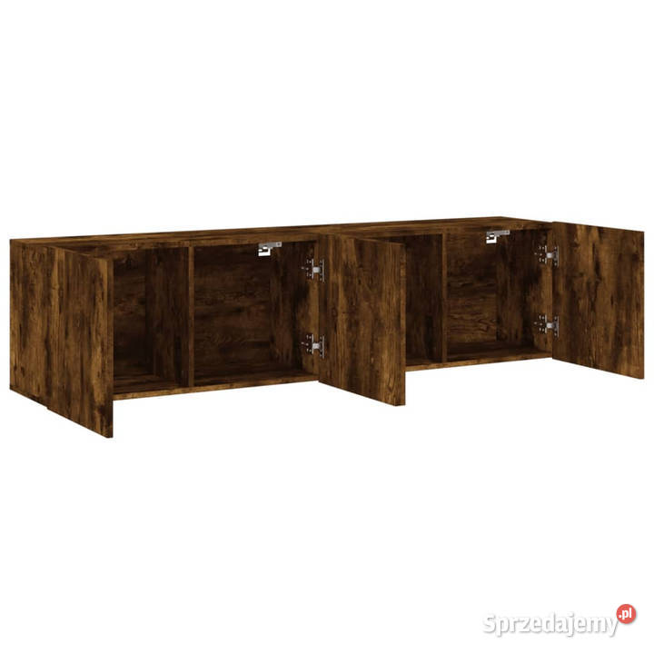 Ścienne szafki TV 2 przydymiony dąb 80x30x41 Szafki Warszawa