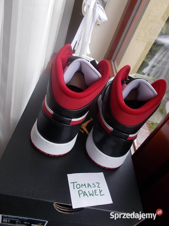 r 39245 Nike JORDAN 1 Mid Gym Red White Poznań