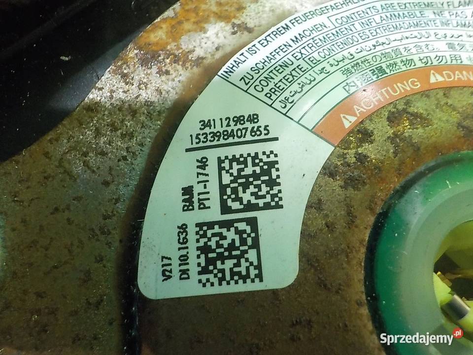 QASHQAI J11 II 12 B 16r 5D AIRBAG poduszka mazowieckie Suków