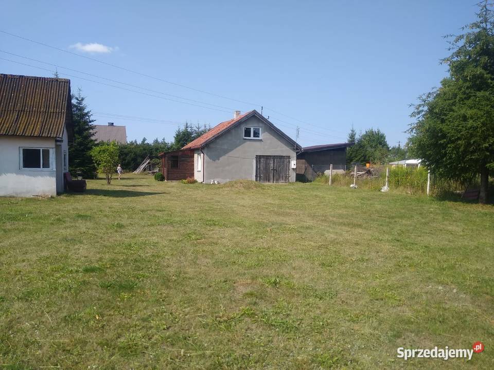 Działka budowlana z budynkami szambo warmińsko-mazurskie Świętajno