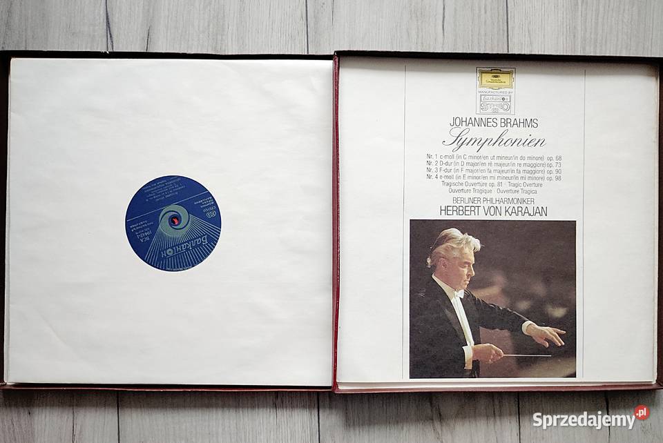 Johannes Brahms Symfonie 1 4 albumy winylowe wielkopolskie Wronki