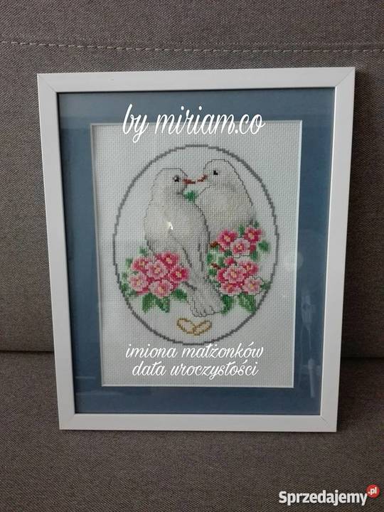 ślub pamiątka prezent haft śląskie Czerwionka-Leszczyny