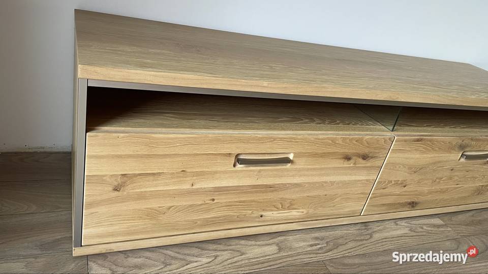 Szafka komoda RTV Dąb bianco 180 180cm Szafki Bogatynia