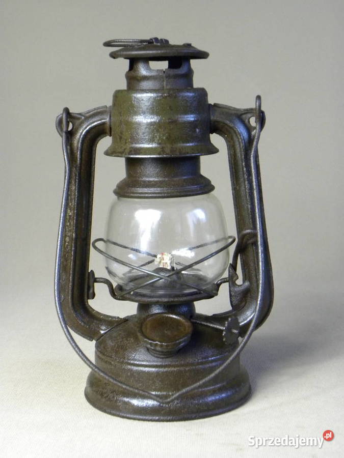 Polska lampa naftowa Jupiter 0 zielona zabytek Legnica sprzedam
