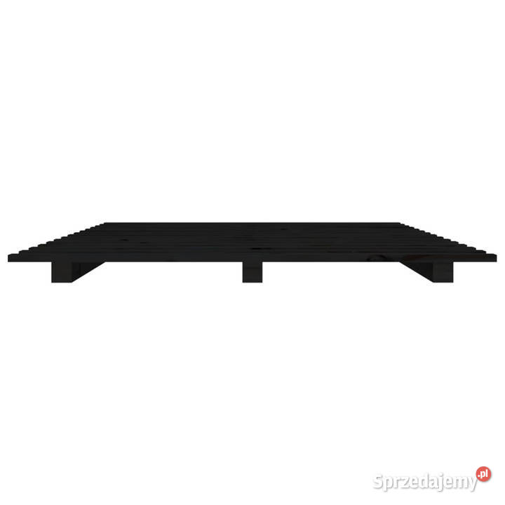 Rama łóżka czarna lite drewno sosnowe 100 x 200 sprzedam