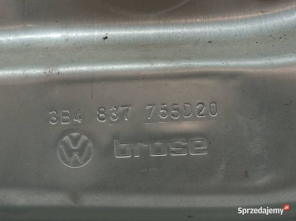 MECHANIZM SZYBY LEWY PRZÓD 3B4837751 VW