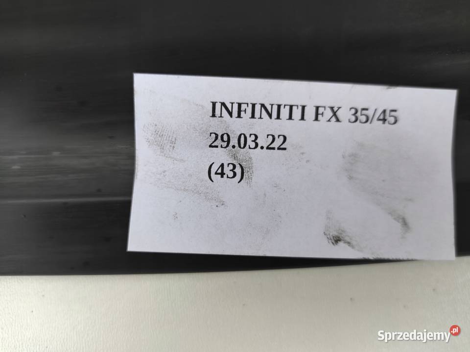KANAŁ WLOT POWIETRZA INFINITI FX35 FX45