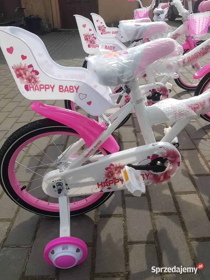 Rower ROWEREK dziecięcy Happy Baby 16 różowy Głogowa