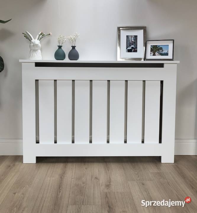 Solidna i ładna maskownica na kaloryfera Wysoka biały śląskie Brzuśnik