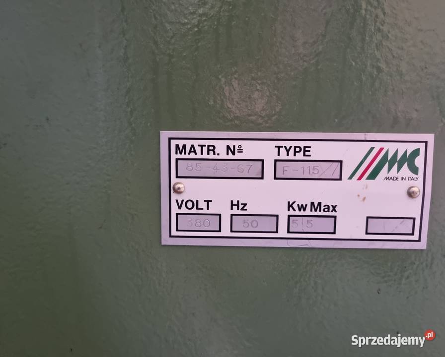 Z wózkiem Frezarka dolnowrzecionowa CASADEI F115 Wolica Druga