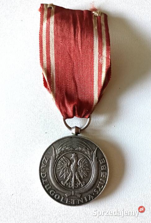 Medal Długoletnią Służbę XX lat Polska 1938 Numizmatyka Łódź