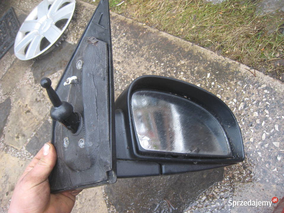 Lusterko zewnętrzne prawe manualne czarne nie Kraków